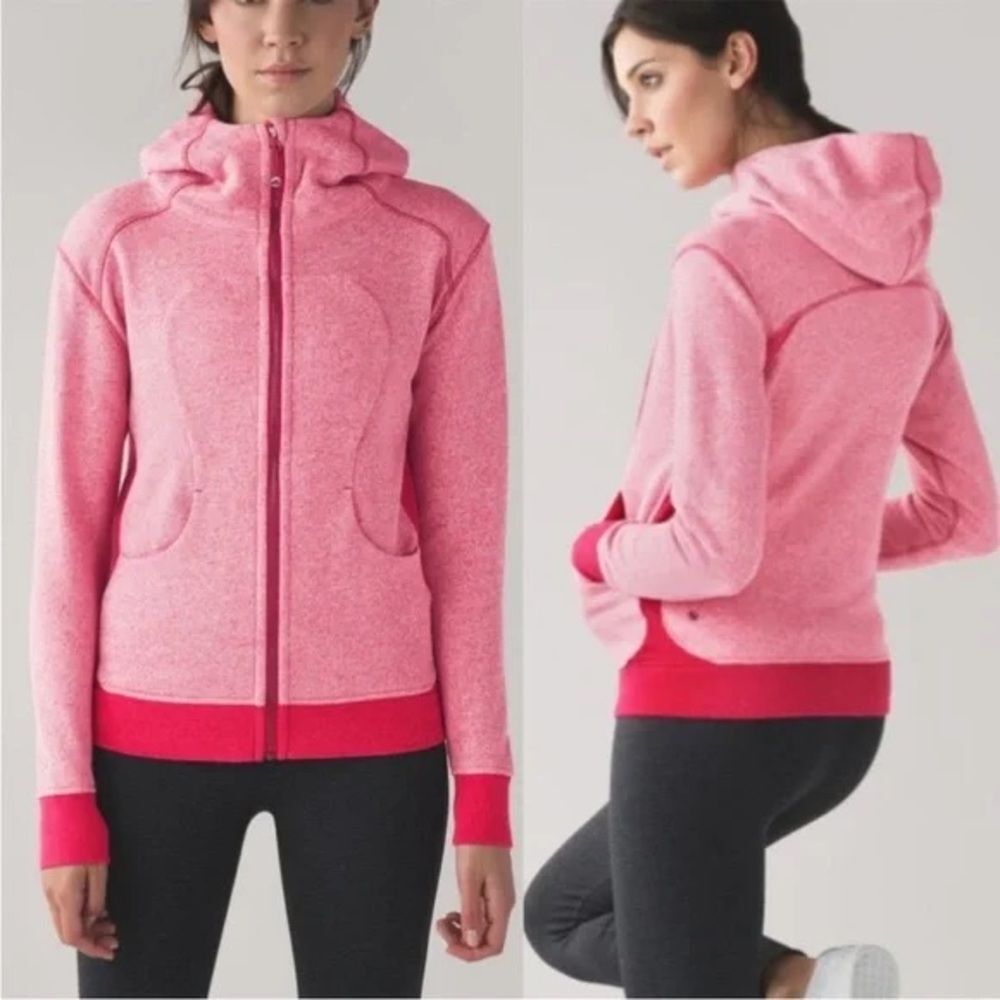 LULULEMON ATHLETICA On The Daily Hoodie in Heathered Jewelled Magenta Size 6